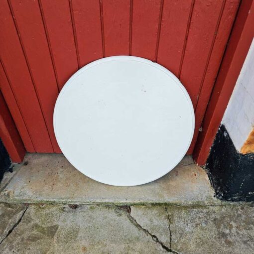 Antikt, engelsk pubbord i støbejern med løs mahogniplade - Image 5